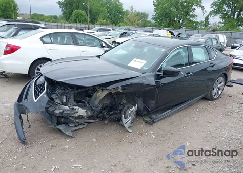 2021 Acura Tlx Technology Package из США, поврежденный, VIN 19UUB5F42MA009559